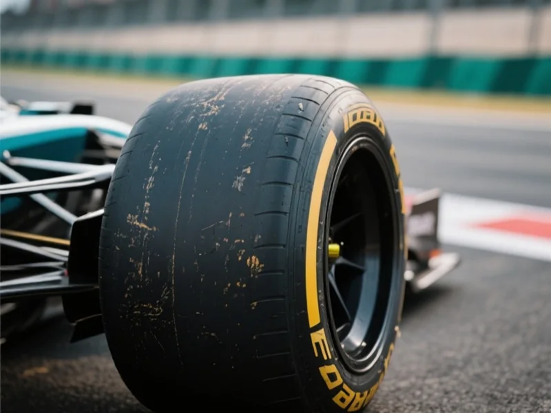 近距离特写赛车高性能轮胎